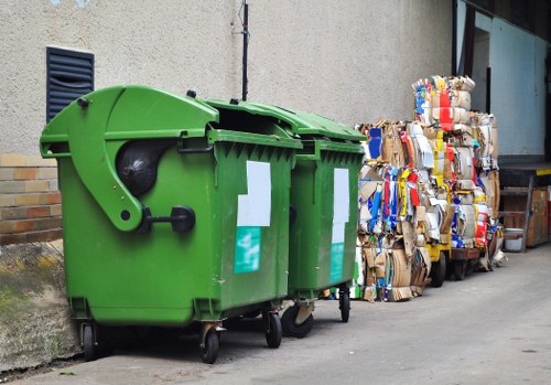 Industrial waste removal services at a local business