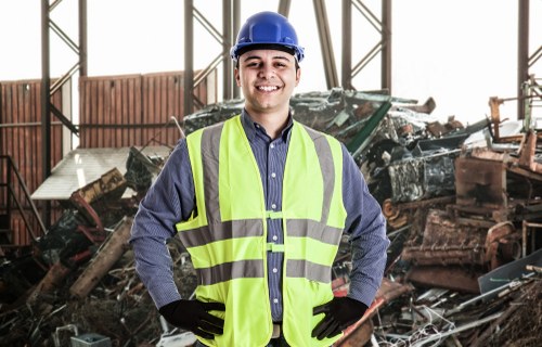 Professional clearance team handling furniture removal