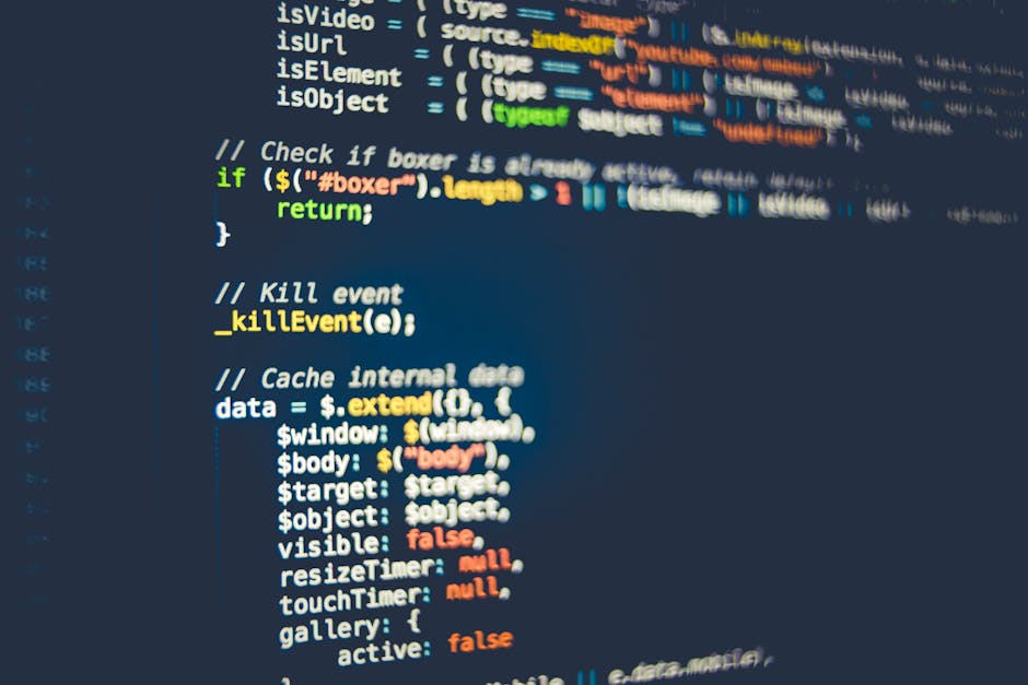 A close-up photograph of a computer screen displaying lines of HTML code with visible tags, such as '<code>', '<file://c/</code>', and '<button role=